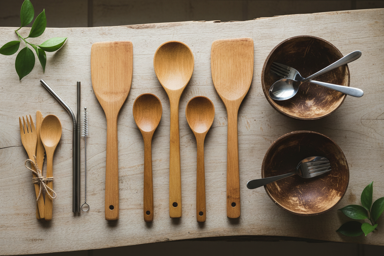Cooking utensils and cutlery.