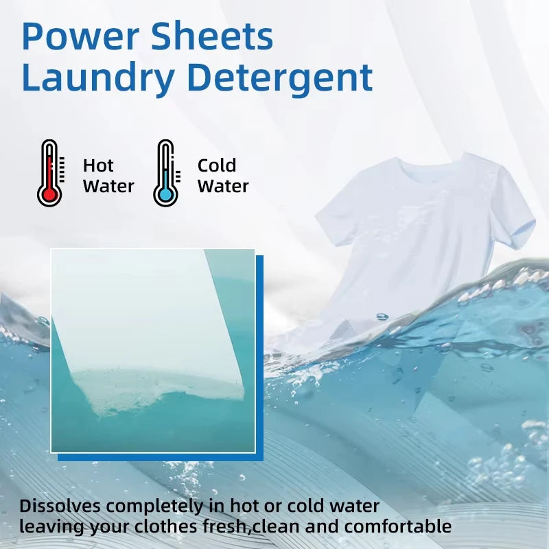 Eco Pure Laundry Detergent Sheets - Vegan, Hypoallergenic, Plastic-Free