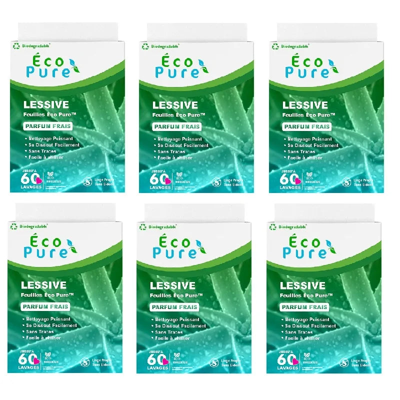 Eco Pure Laundry Detergent Sheets - Vegan, Hypoallergenic, Plastic-Free
