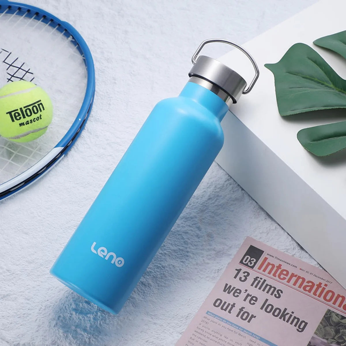Stainless Steel Vacuum Insulated Thermos — 750ml, Wide Mouth, Carry Handle
