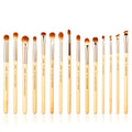 Jessup Bamboo Makeup Brush Set – Professional Synthetic Hair | 15, 20 & 25 Piece