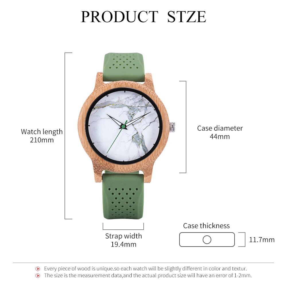 Handcrafted Bamboo Wood Watch — Unisex Quartz | BOBO BIRD