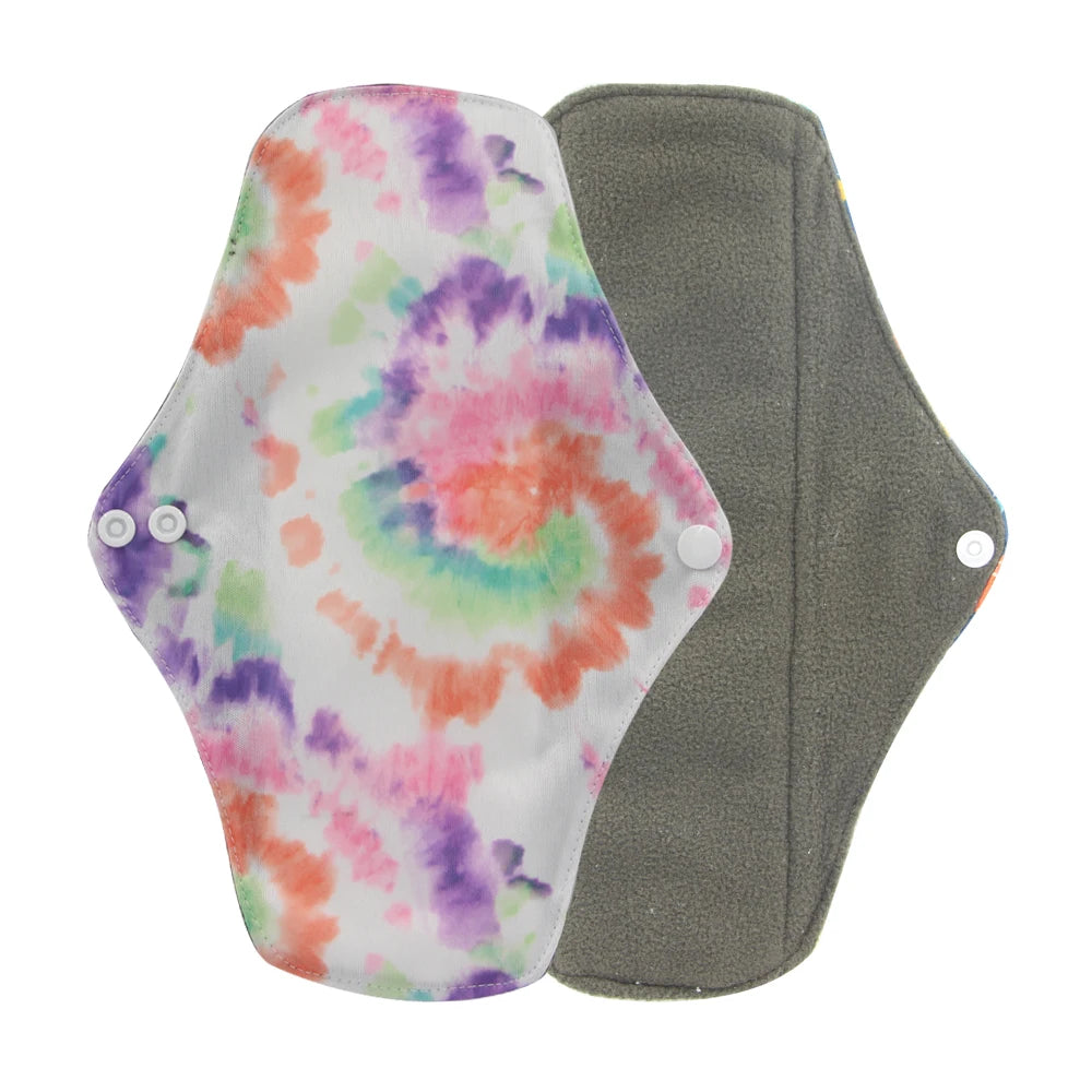 Reusable Bamboo Charcoal Cloth Menstrual Pads | S / M / L | Multiple Colours