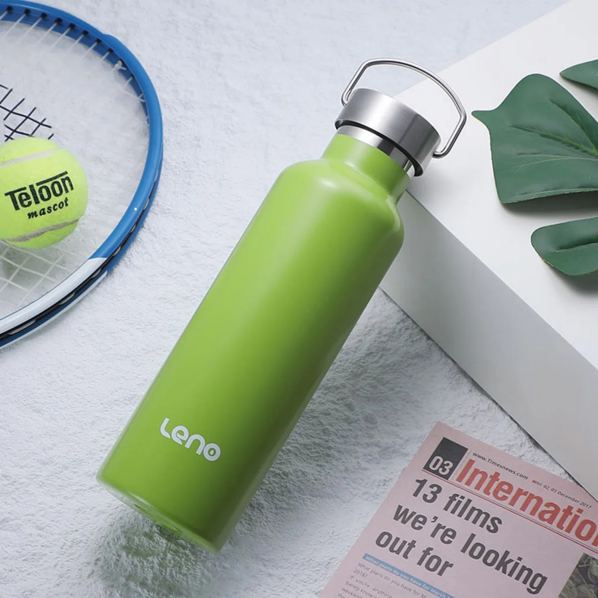 Stainless Steel Vacuum Insulated Thermos — 750ml, Wide Mouth, Carry Handle