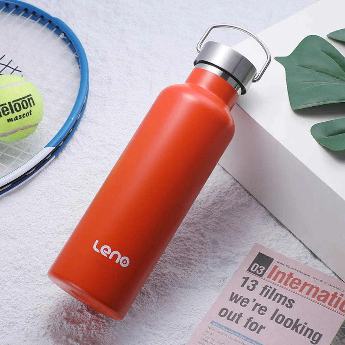 Stainless Steel Vacuum Insulated Thermos — 750ml, Wide Mouth, Carry Handle