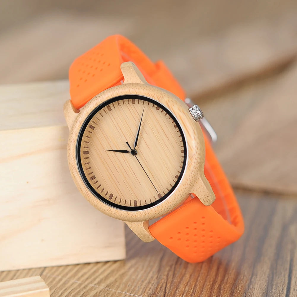 Handcrafted Bamboo Wood Watch — Unisex Quartz | BOBO BIRD
