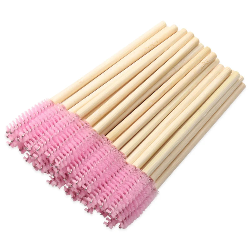 Disposable Mascara Wands & Eyelash Brushes — 50-Pack