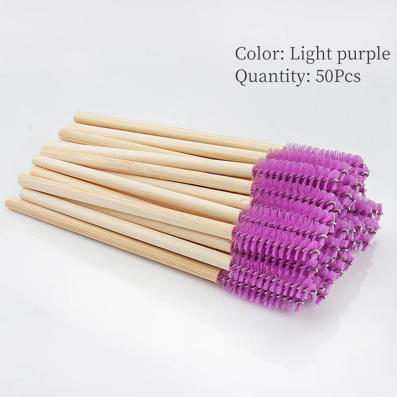 Disposable Mascara Wands & Eyelash Brushes — 50-Pack