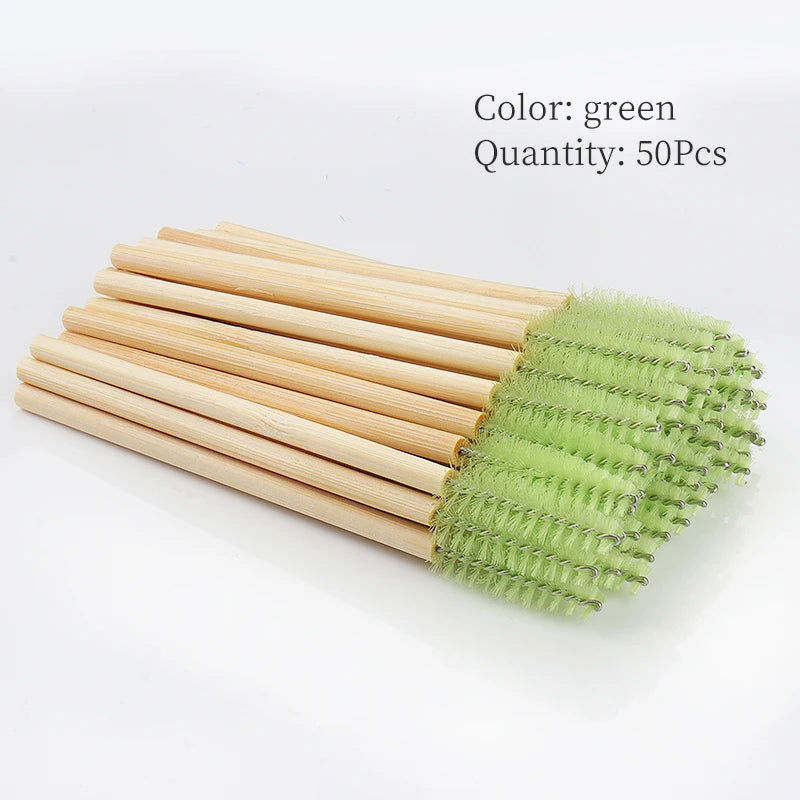 Disposable Mascara Wands & Eyelash Brushes — 50-Pack