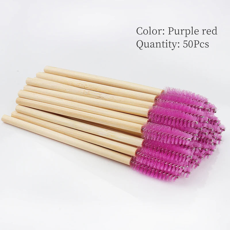 Disposable Mascara Wands & Eyelash Brushes — 50-Pack