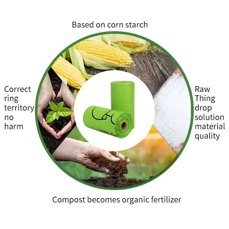 Biodegradable Dog Poop Bags | Corn Starch | Leak-Proof | 8, 24 & 30 Roll Packs