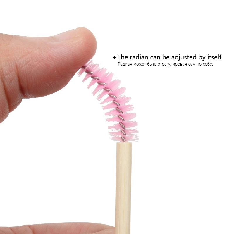 Disposable Mascara Wands & Eyelash Brushes — 50-Pack
