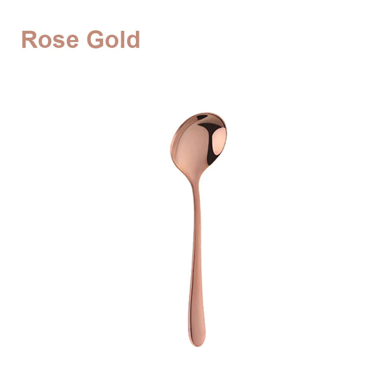 Mirror-Polished Stainless Steel Spoons – Coffee, Tea & Dessert Spoons in 5 Sizes