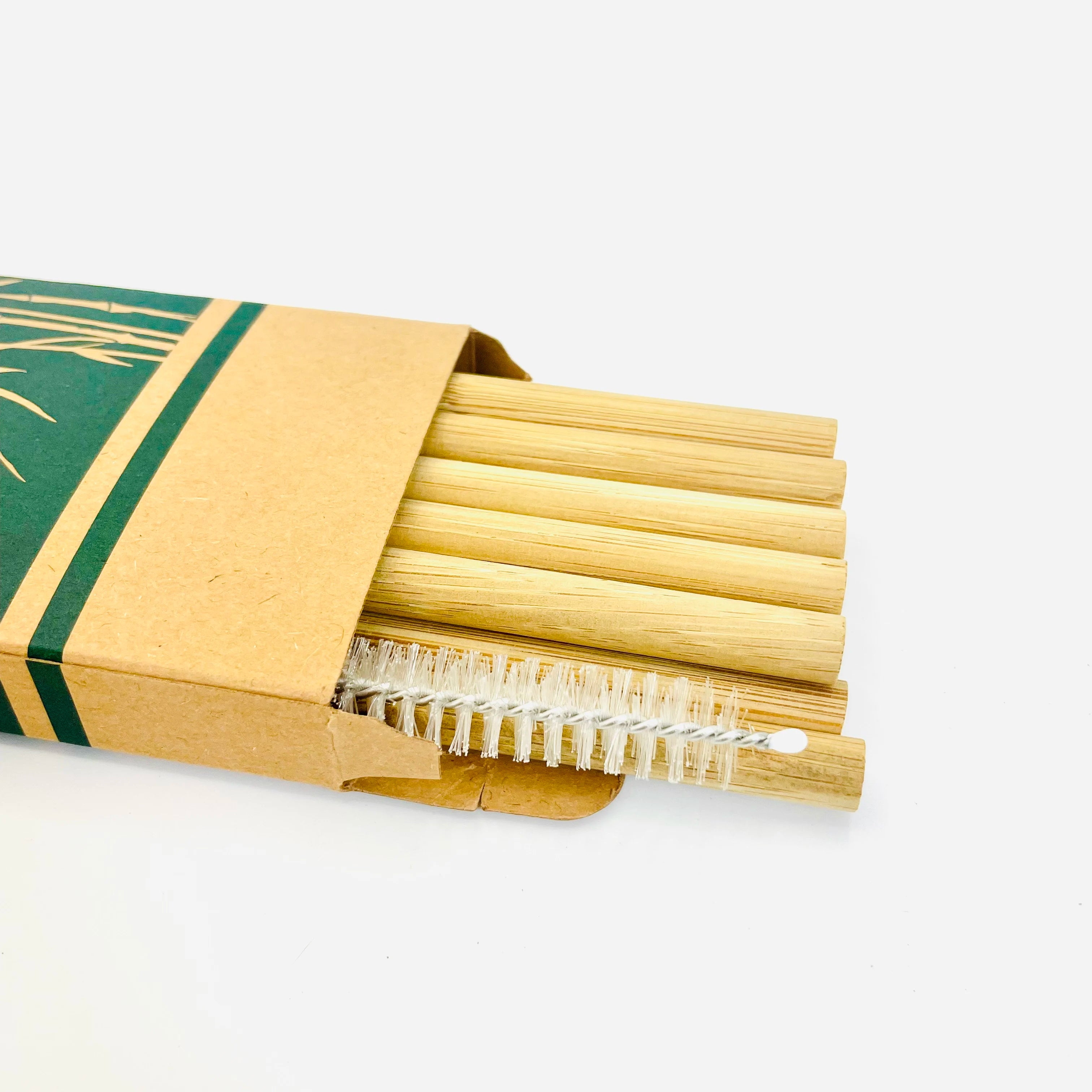 Reusable Bamboo Drinking Straws – Biodegradable & Compostable Eco Straw Set