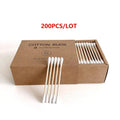 Eco-Friendly Bamboo Cotton Swabs - Biodegradable Double-Tipped Buds