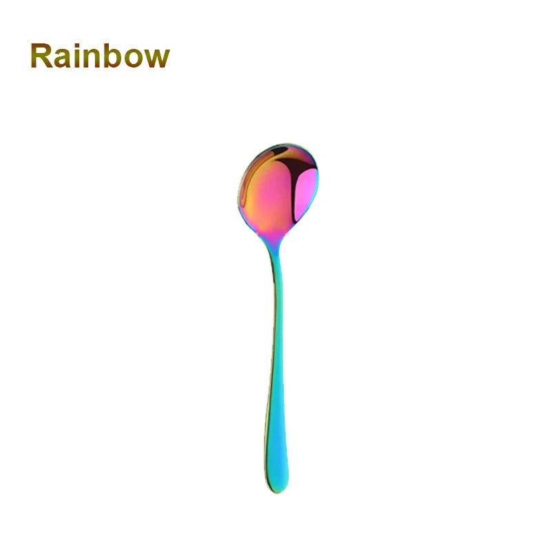 Mirror-Polished Stainless Steel Spoons – Coffee, Tea & Dessert Spoons in 5 Sizes