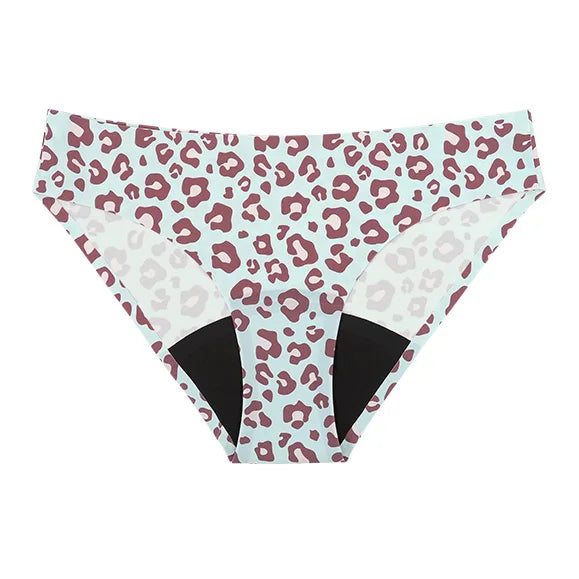 Seamless Low-Rise Period Underwear – 4-Layer, Solid & Leopard Print | S–XXL