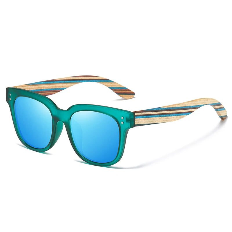 Wood Sunglasses – Polarized UV400 Lenses | Unisex Pilot Style
