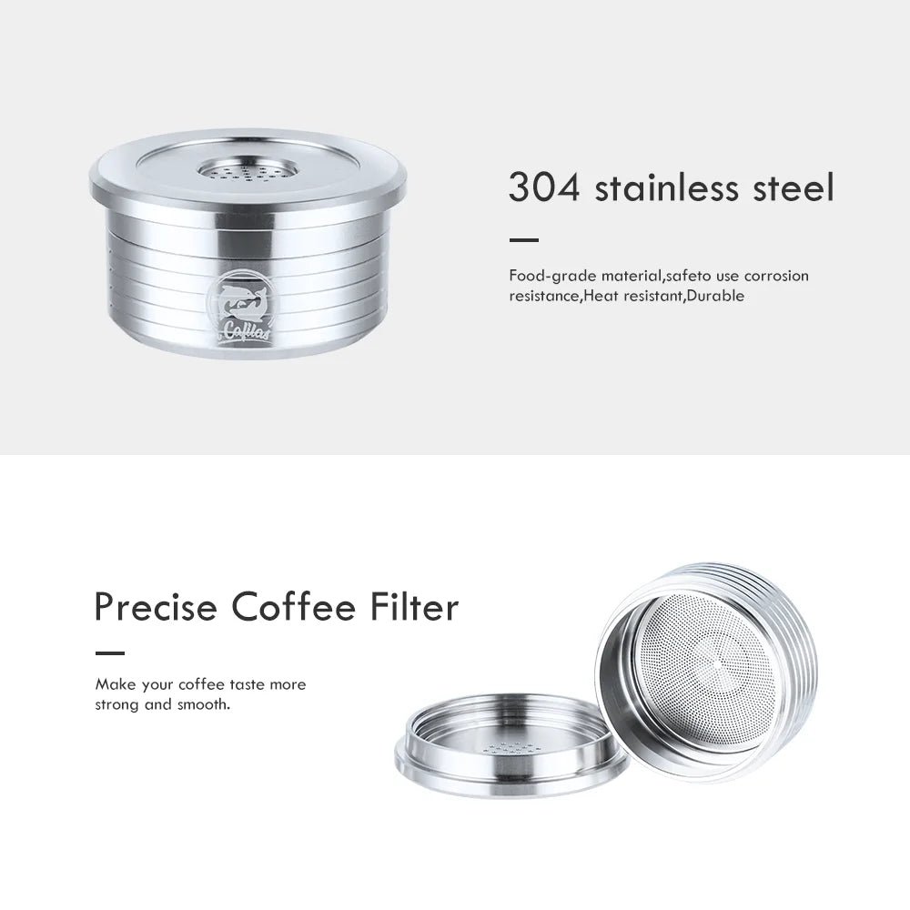 Reusable Stainless Steel Coffee Capsule — Compatible with Lavazza Espresso Point Machines