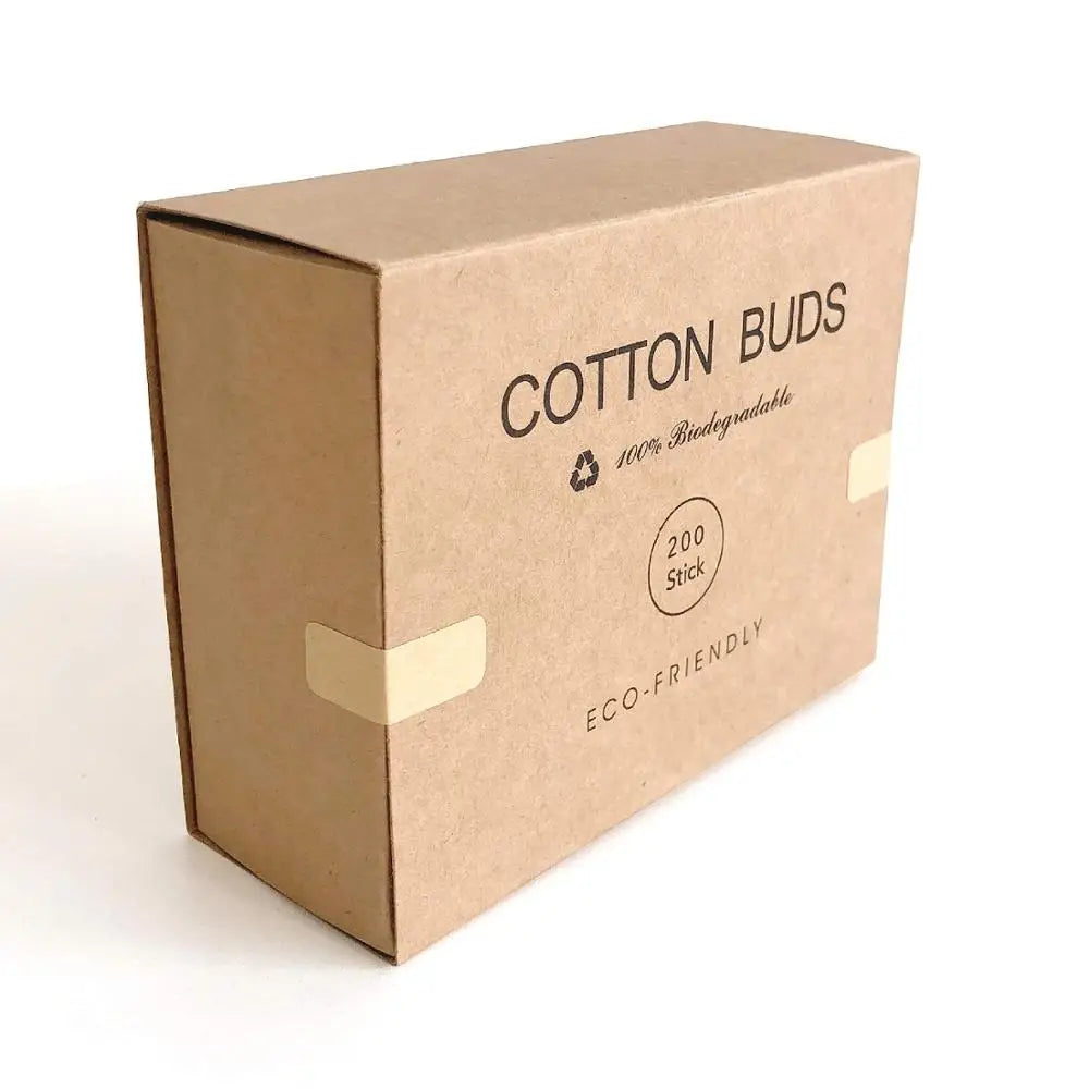 Eco-Friendly Bamboo Cotton Swabs - Biodegradable Double-Tipped Buds