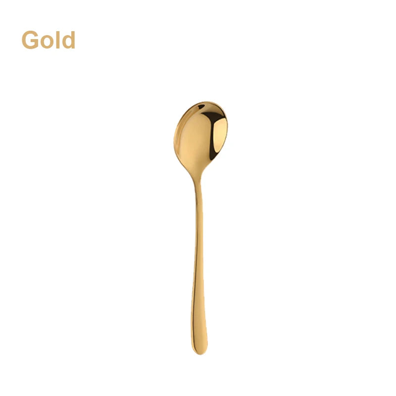 Mirror-Polished Stainless Steel Spoons – Coffee, Tea & Dessert Spoons in 5 Sizes