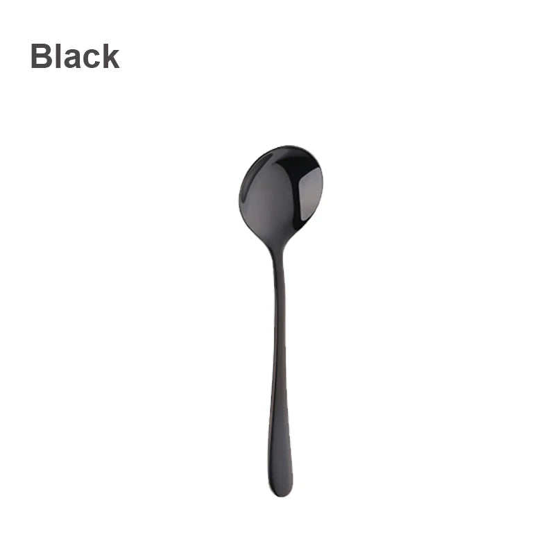 Mirror-Polished Stainless Steel Spoons – Coffee, Tea & Dessert Spoons in 5 Sizes