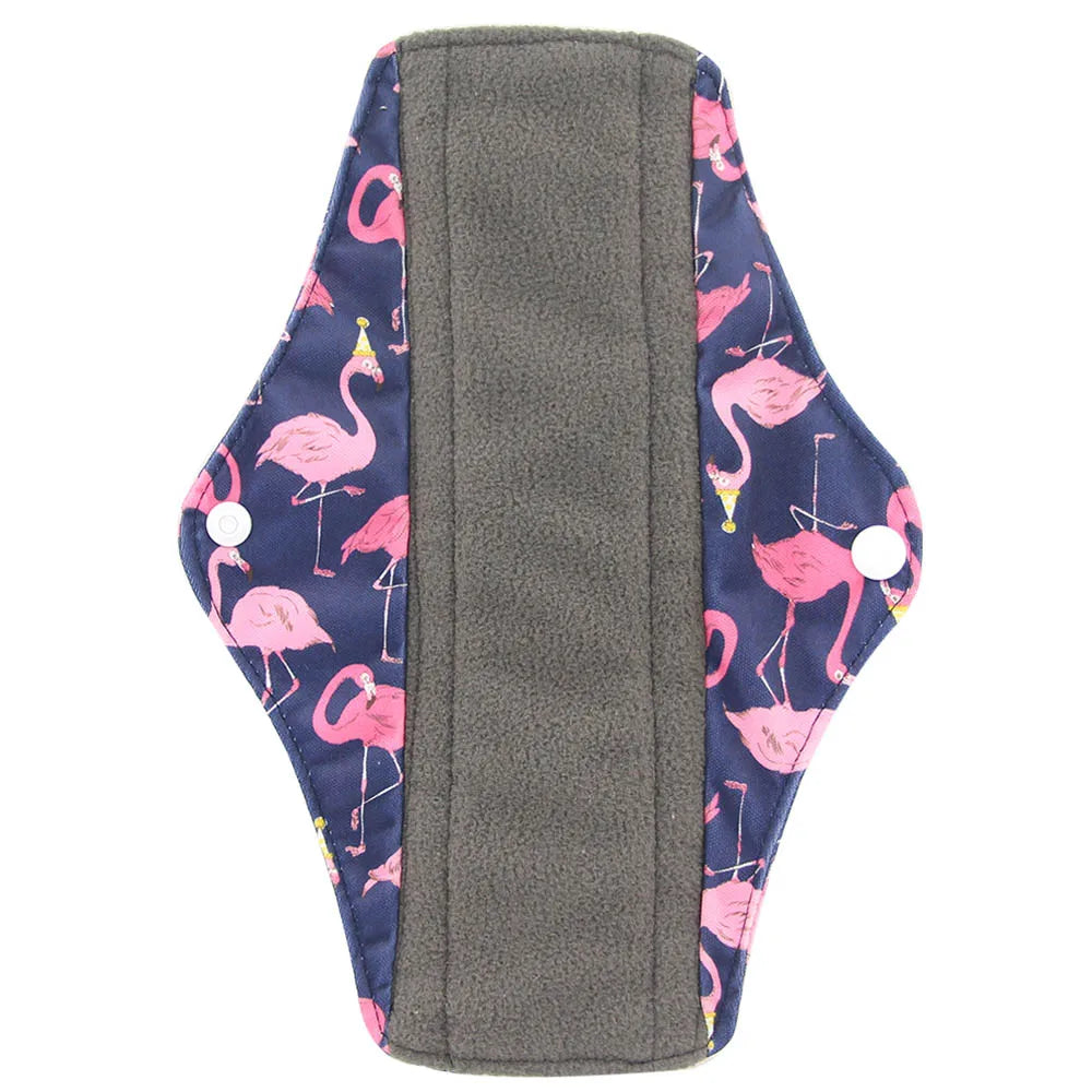 Reusable Bamboo Charcoal Cloth Menstrual Pads | S / M / L | Multiple Colours