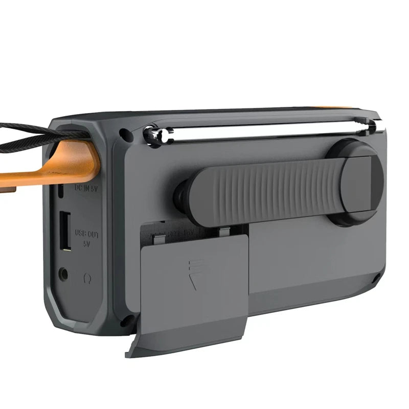 DAB/FM Emergency Radio with Solar, Hand-Crank & Bluetooth | SODIAL WR-6B