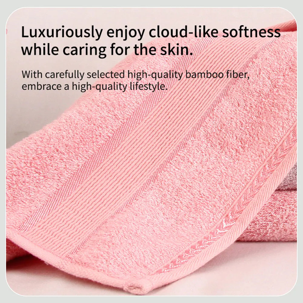 Bamboo Fibre Towel — Soft, Quick-Dry & Absorbent | Hand, Face & Bath Sizes