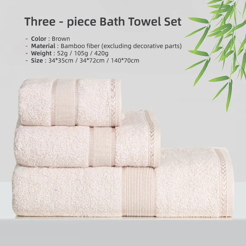 Bamboo Fibre Towel — Soft, Quick-Dry & Absorbent | Hand, Face & Bath Sizes