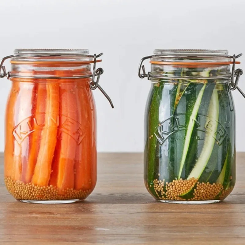 Kilner Airtight Glass Preservation Jars | Round & Square | Multiple Sizes