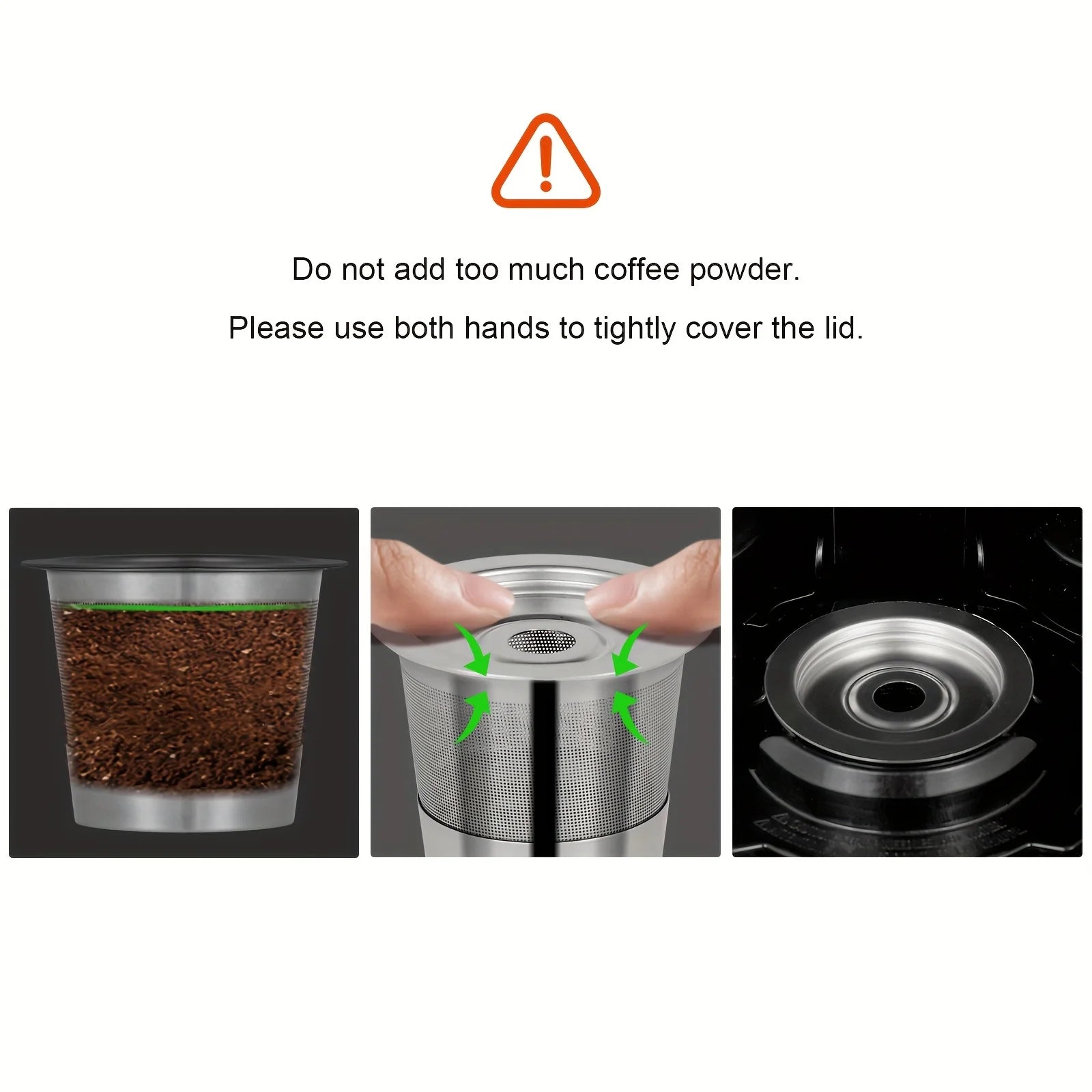 2-Pack Reusable Stainless Steel K-Cup Coffee Pods — Compatible with Ninja CFP101, PH051 & PB041