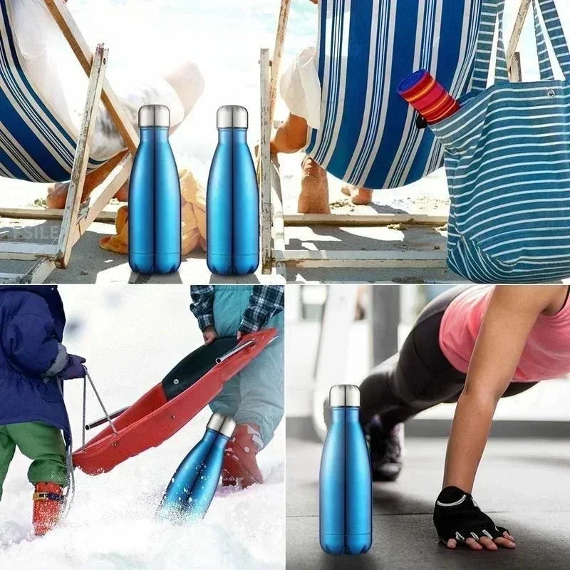 Double-Wall Stainless Steel Vacuum Flask – 350ml to 1000ml | 12 Colours