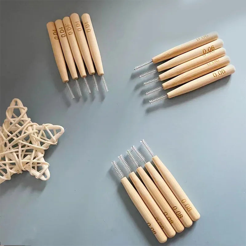 Bamboo Interdental Brush Set – Pack of 30