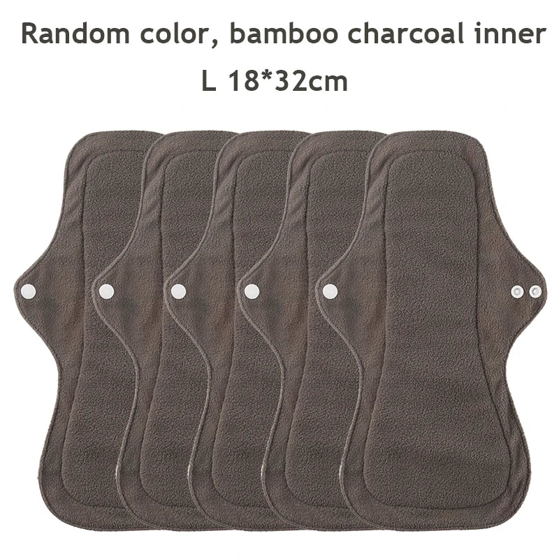 Reusable Menstrual Pads 5-Pack — S, M & L for Day & Night | DHCLOTHBABY