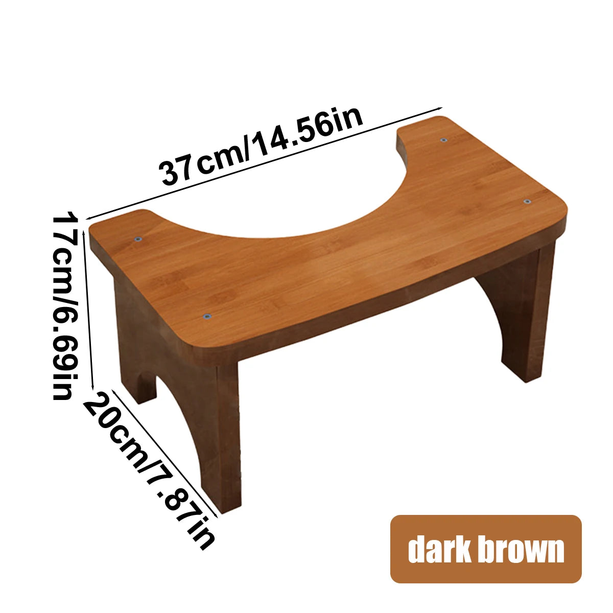 Bamboo Toilet Squat Stool | Ergonomic Footrest | 4 Colours