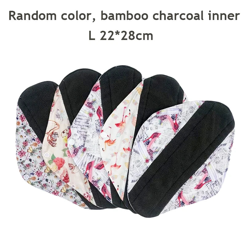 Reusable Menstrual Pads 5-Pack — S, M & L for Day & Night | DHCLOTHBABY