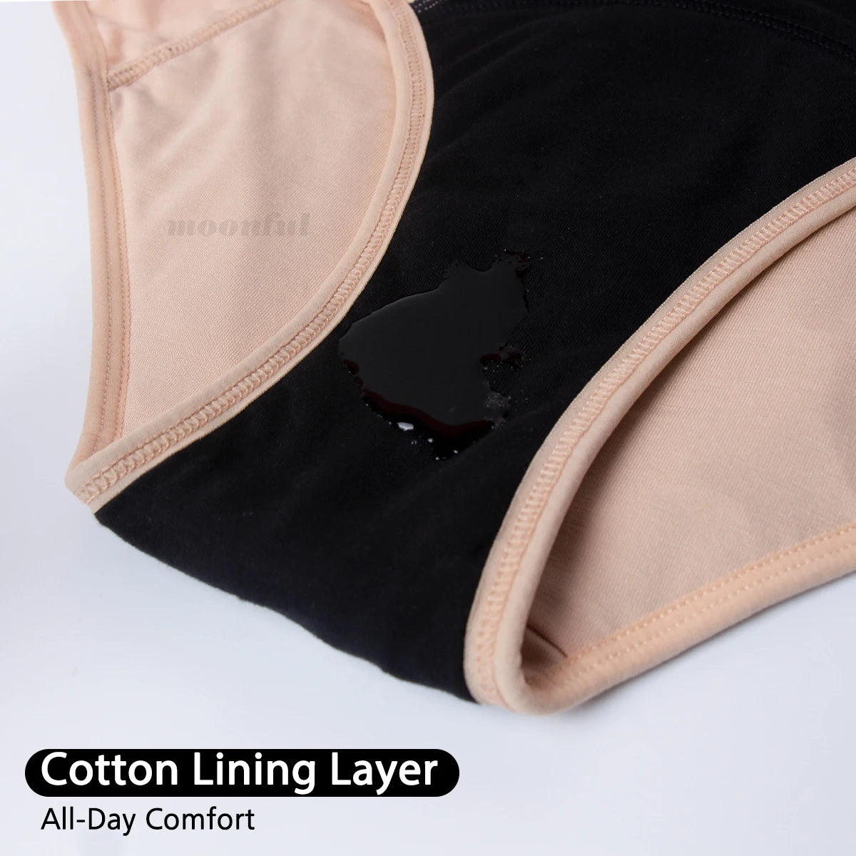 High-Waist Period Underwear – Heavy Flow, Bamboo Viscose & Cotton | 3-Pack, S–XXL