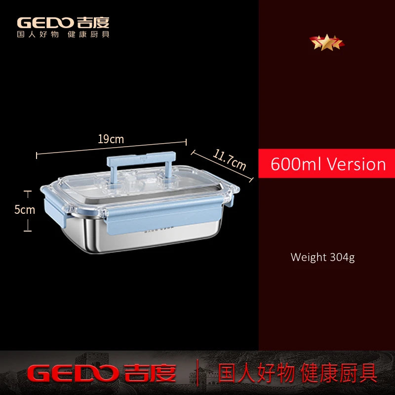 316L Stainless Steel Food Storage Container | LFGB Certified | 250ml–2900ml