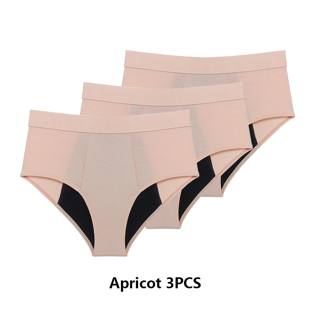 High-Waist Period Underwear – Heavy Flow, Bamboo Viscose & Cotton | 3-Pack, S–XXL