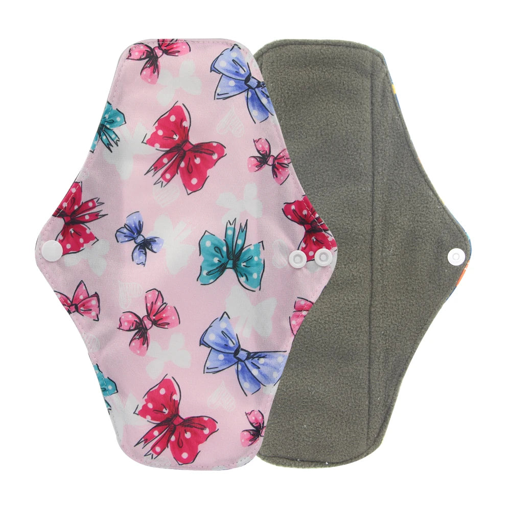 Reusable Bamboo Charcoal Cloth Menstrual Pads | S / M / L | Multiple Colours