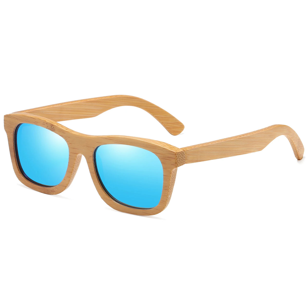 Vintage Carbonized Bamboo Sunglasses – Polarized UV400 Pilot Style