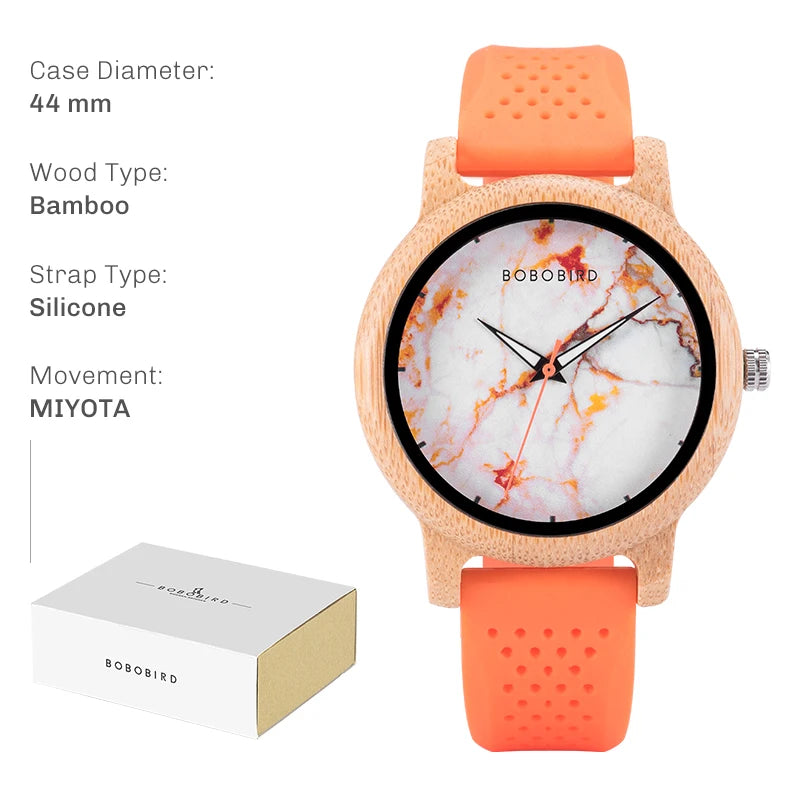 Handcrafted Bamboo Wood Watch — Unisex Quartz | BOBO BIRD