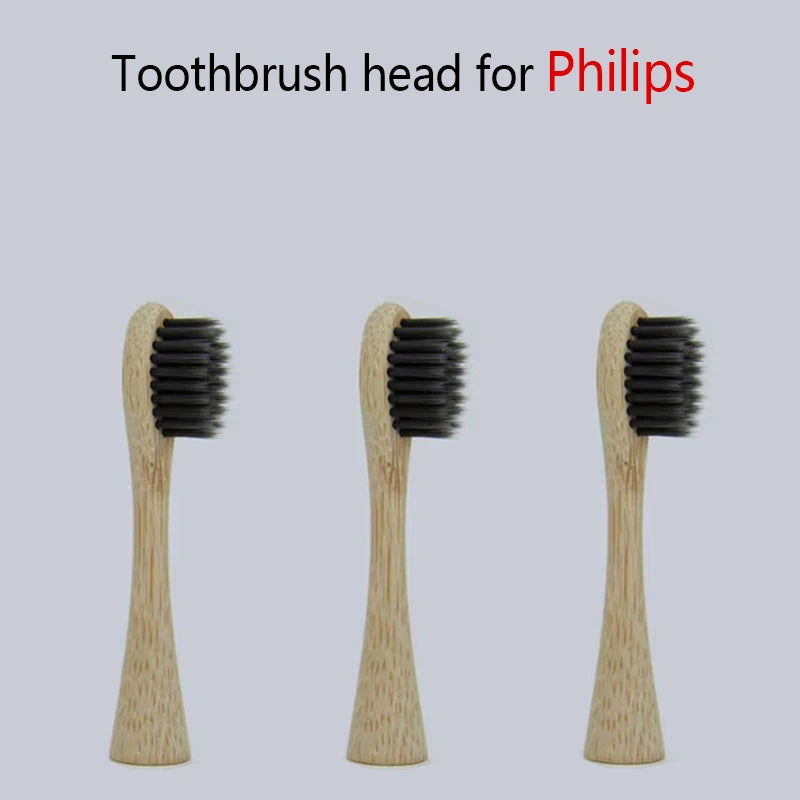Bamboo Electric Toothbrush Replacement Heads — 3-Pack | Fits Philips Sonicare 3, 6 & 9 Series