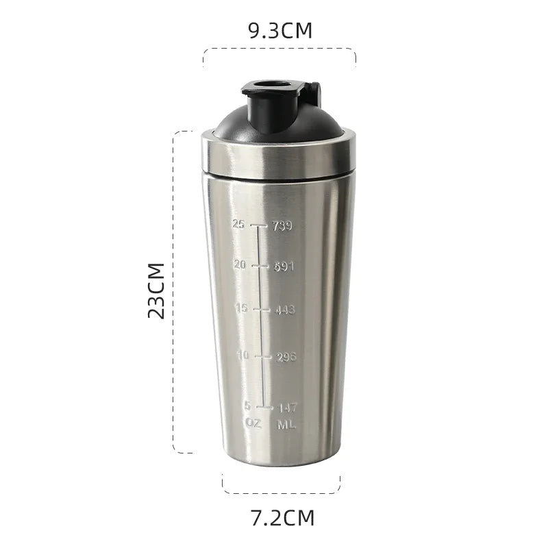 dawndesslo Stainless Steel Protein Shaker & Vacuum Flask