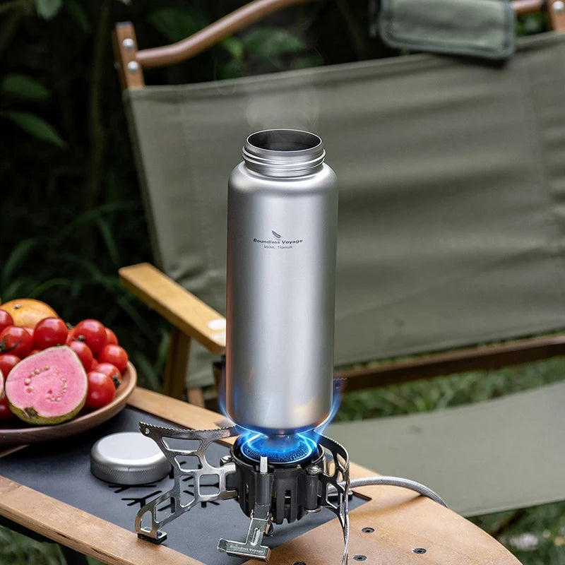 Boundless Voyage Titanium Water Bottle – 950 ml Wide Mouth