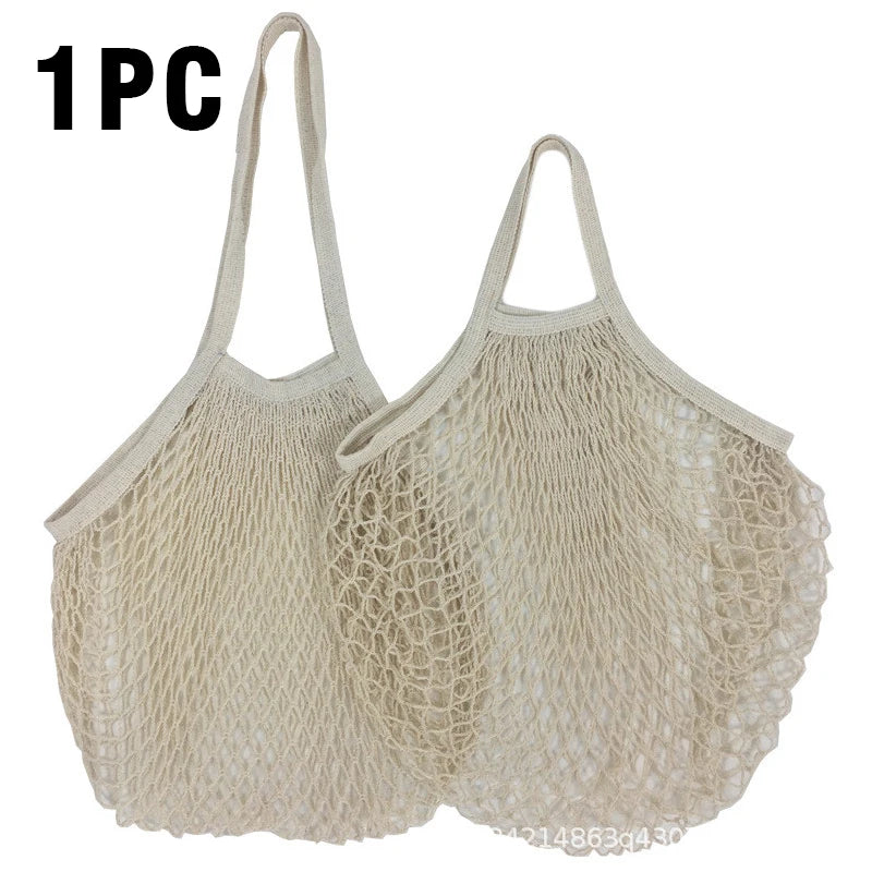 Reusable Cotton Mesh Grocery Bag | Zero-Waste Shopping Bag | 15 Colours
