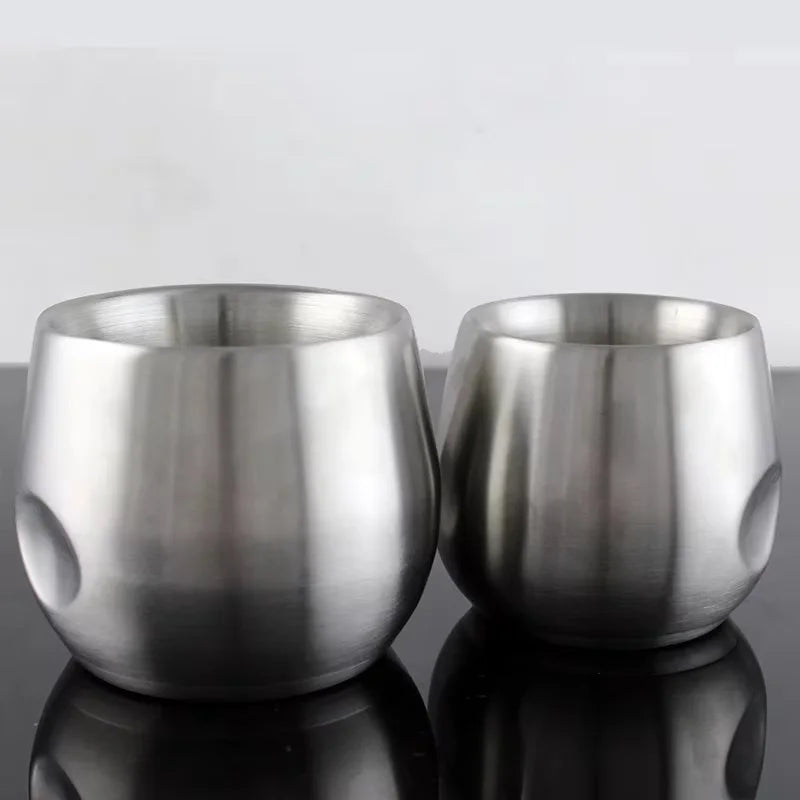 Stainless Steel Double-Wall Espresso Cup | Anti-Scald | 150ml & 200ml | 304 Grade