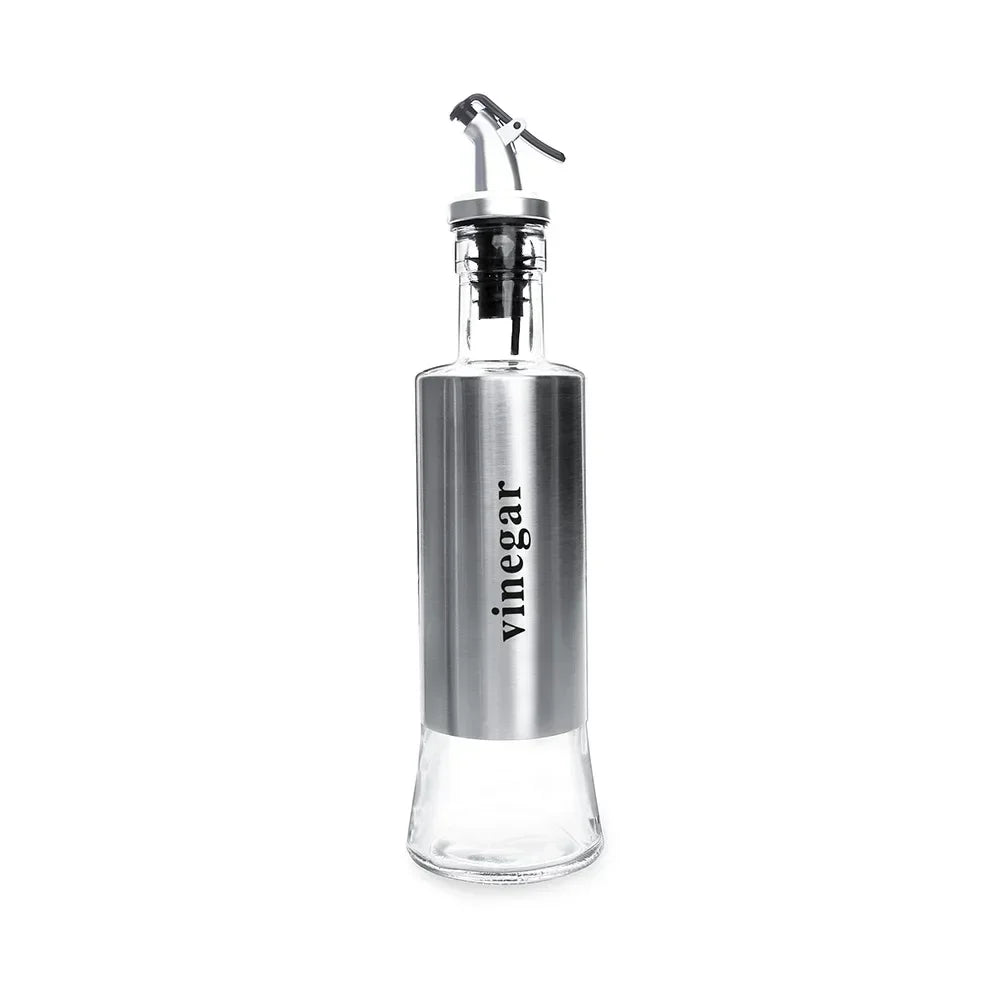 Stainless Steel Oil & Vinegar Dispenser Bottle — No-Drip Sauce Pourer