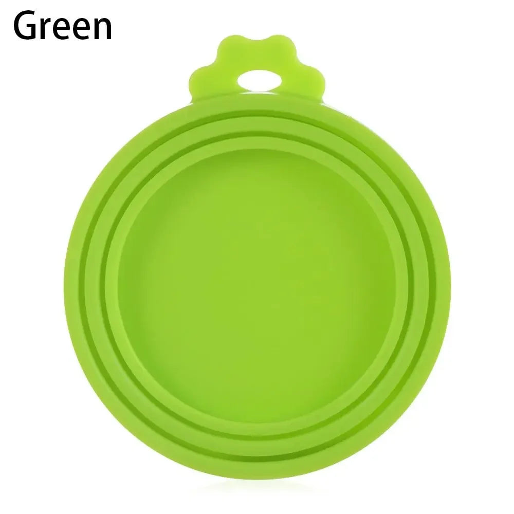 Reusable Silicone Can Lids - 3-Pack Food Tin Covers for Cans & Pet Food